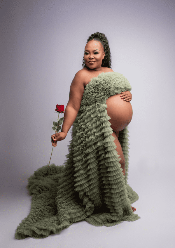 Olive Green Luxe Gown