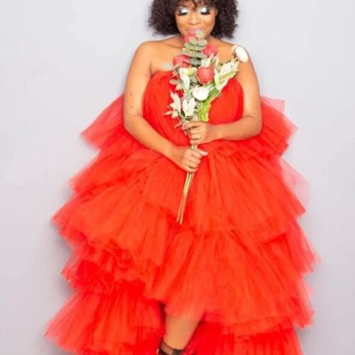 Red Glam Boobtube Dress