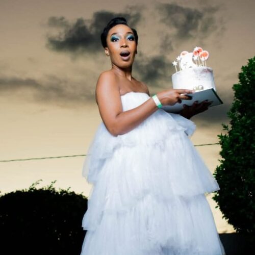 White Glam Boobtube Dress