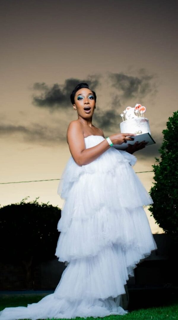 White Glam Boobtube Dress