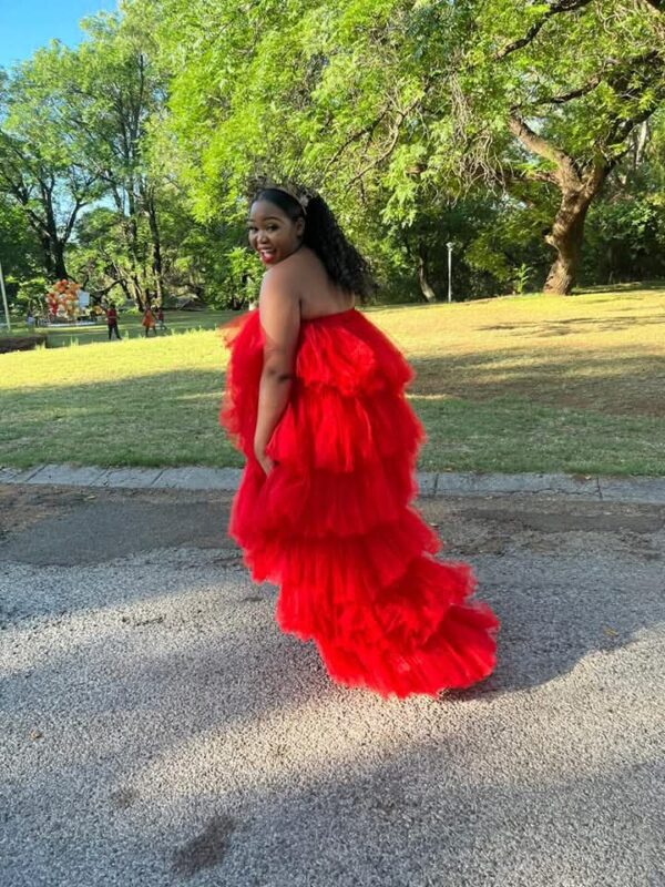 Red Glam Boobtube Dress